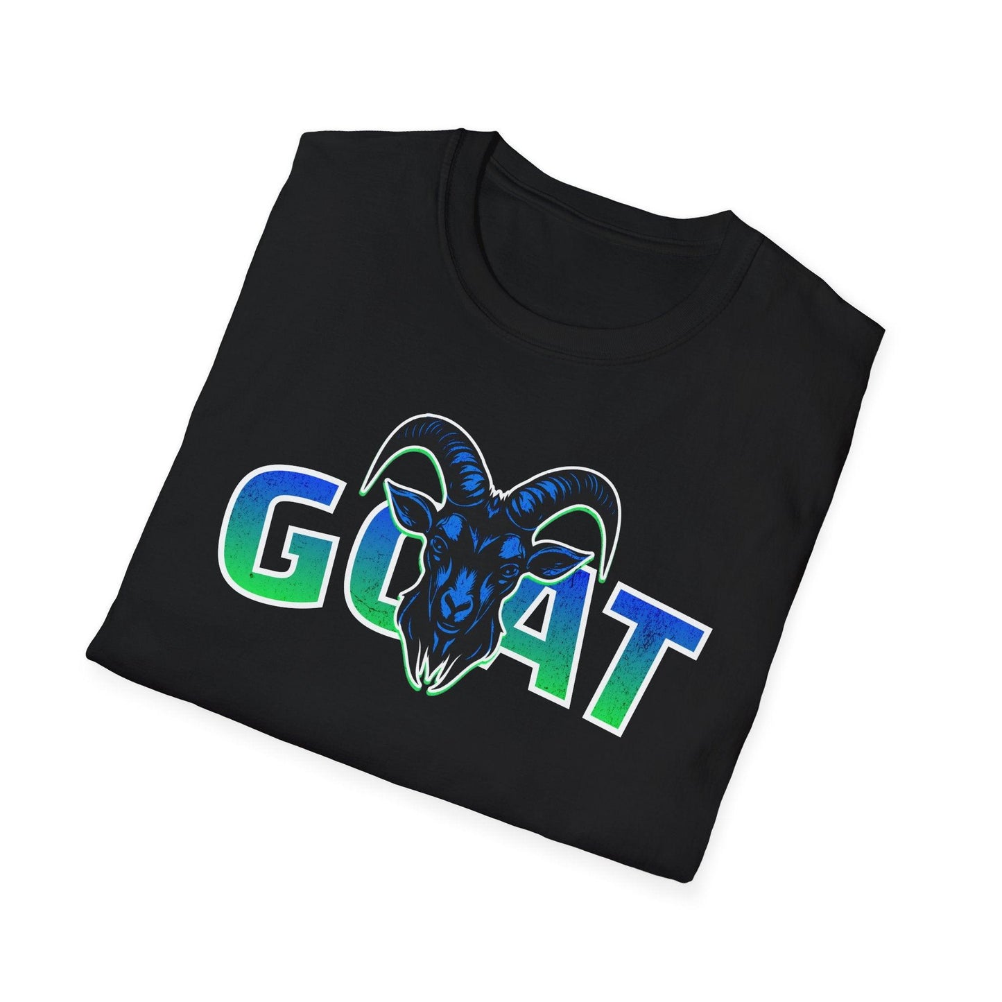 GOAT Green Text Adults Unisex Tee - Jamie's Trading Cards - JamiesTradingCards