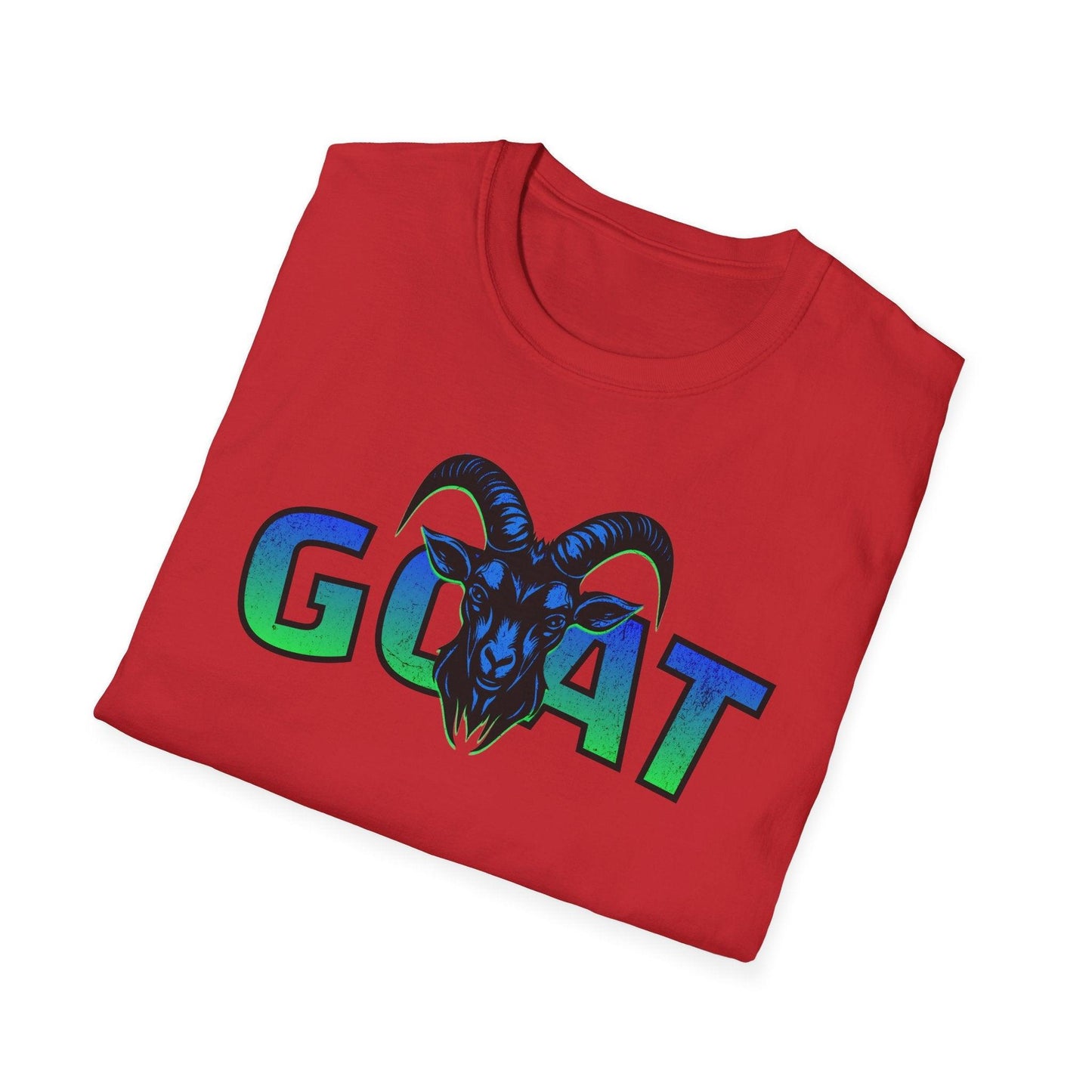 GOAT Green Text Adults Unisex Tee - Jamie's Trading Cards - JamiesTradingCards