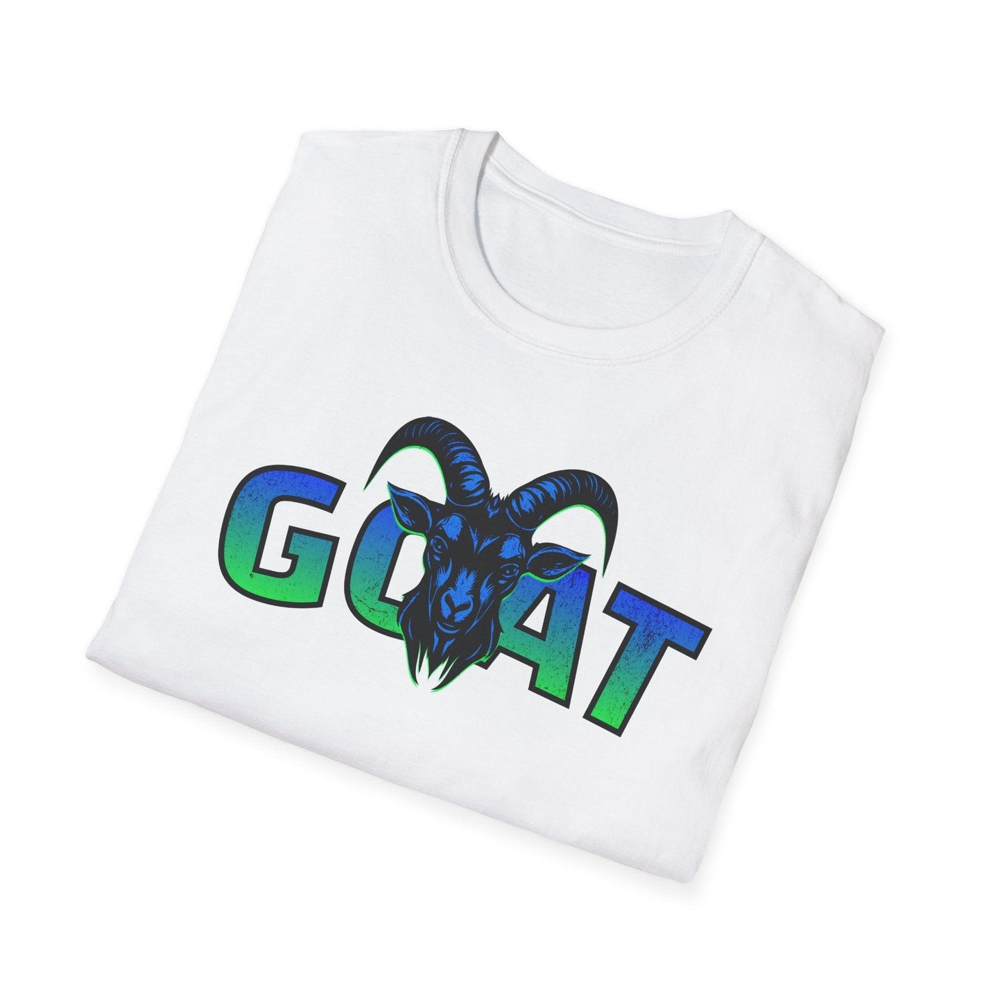 GOAT Green Text Adults Unisex Tee - Jamie's Trading Cards - JamiesTradingCards