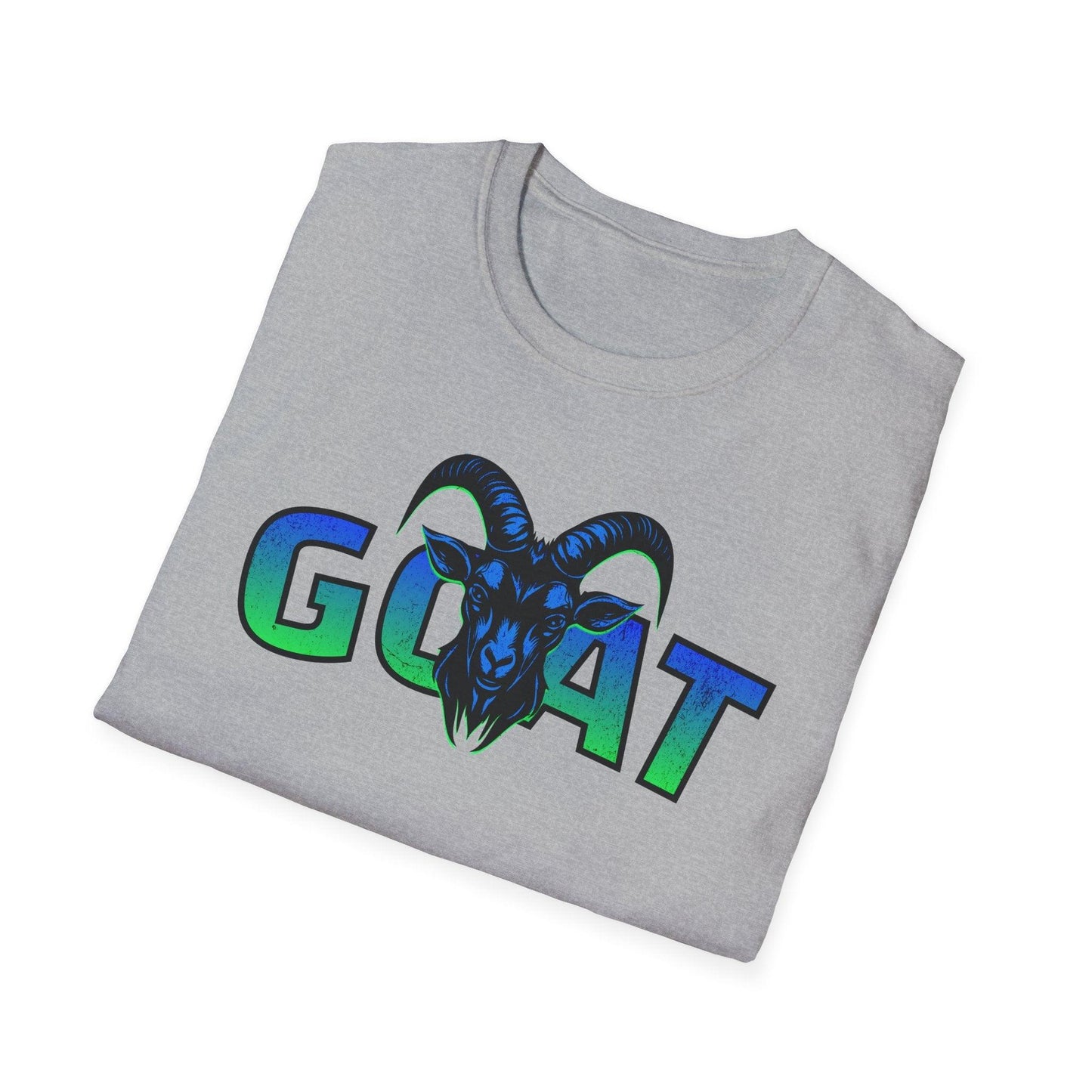 GOAT Green Text Adults Unisex Tee - Jamie's Trading Cards - JamiesTradingCards
