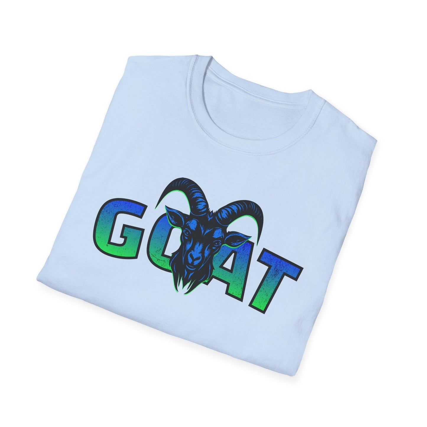 GOAT Green Text Adults Unisex Tee - Jamie's Trading Cards - JamiesTradingCards