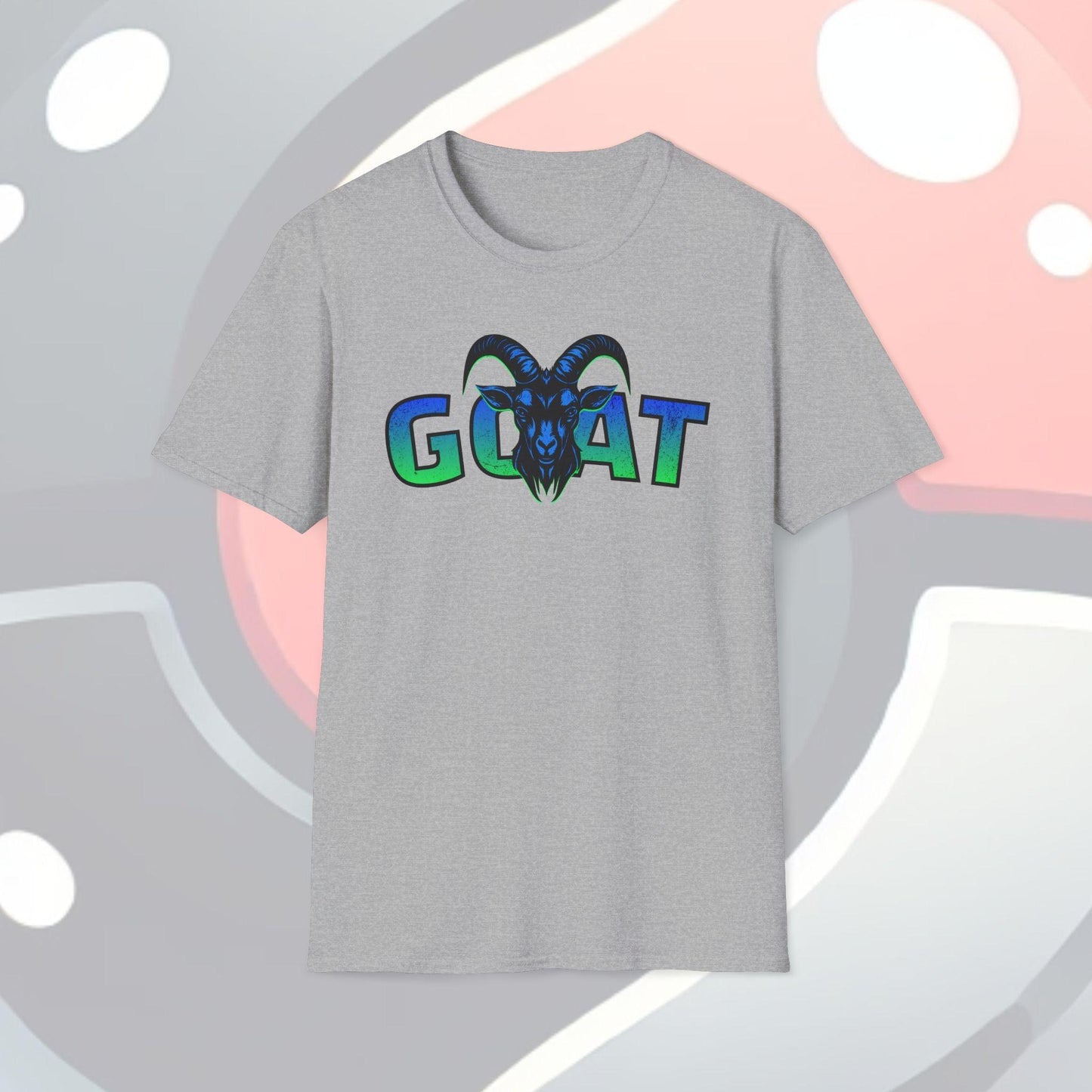 GOAT Green Text Adults Unisex Tee - Jamie's Trading Cards - JamiesTradingCards