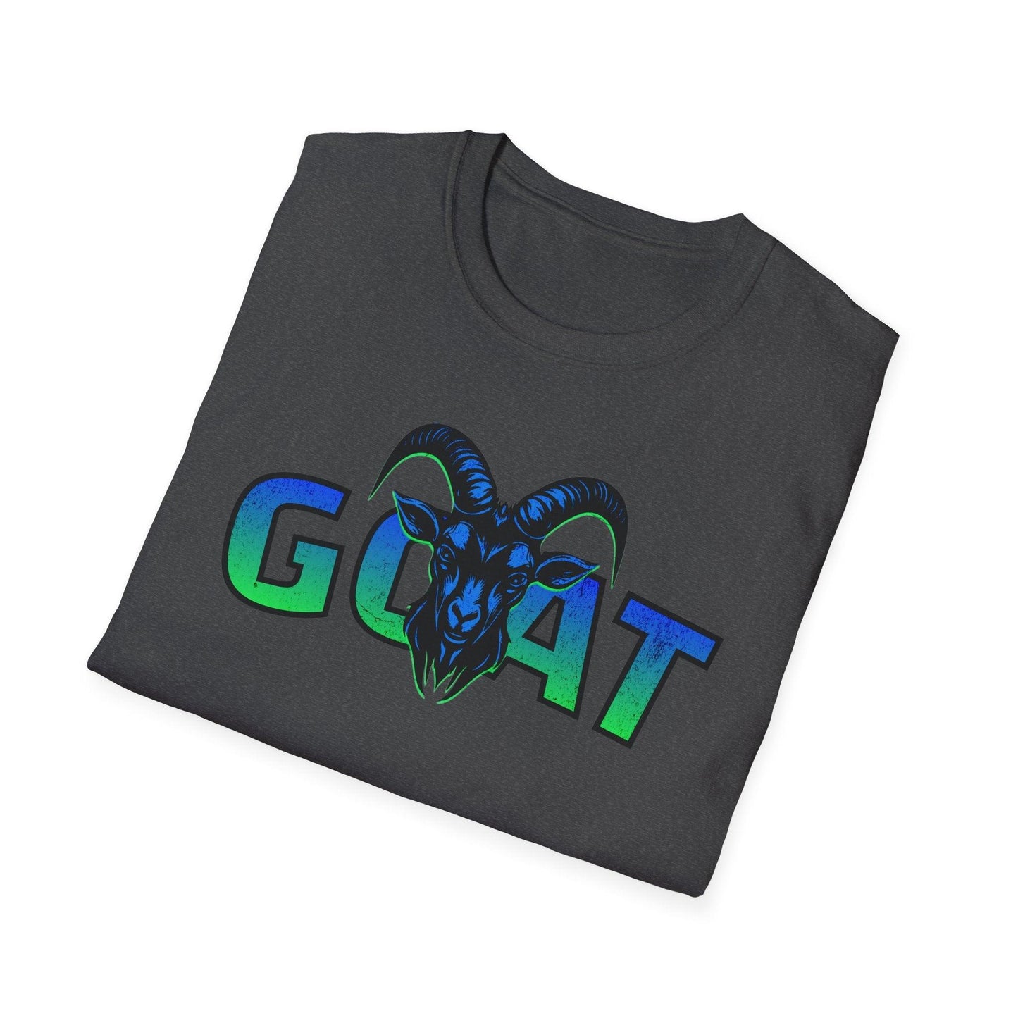 GOAT Green Text Adults Unisex Tee - Jamie's Trading Cards - JamiesTradingCards