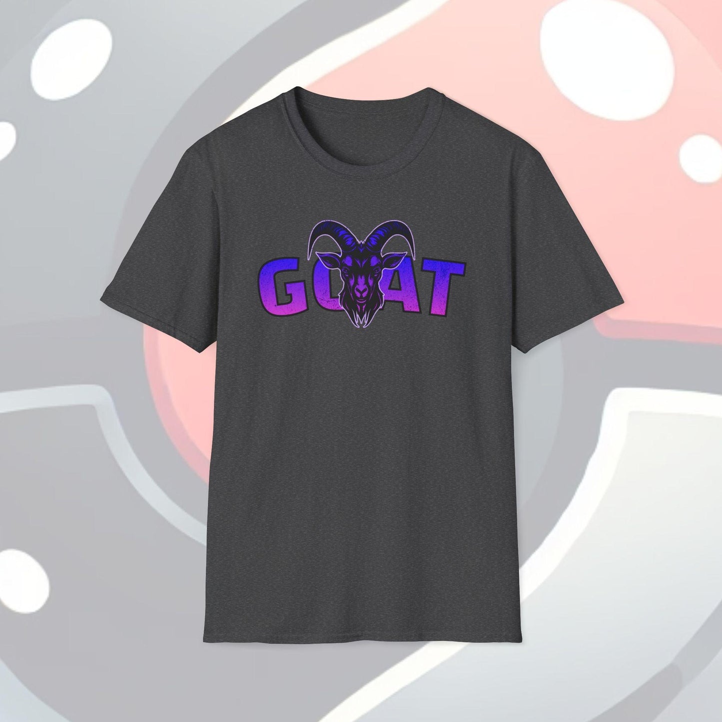 GOAT Purple Text Adults Unisex Tee - Jamie's Trading Cards - JamiesTradingCards