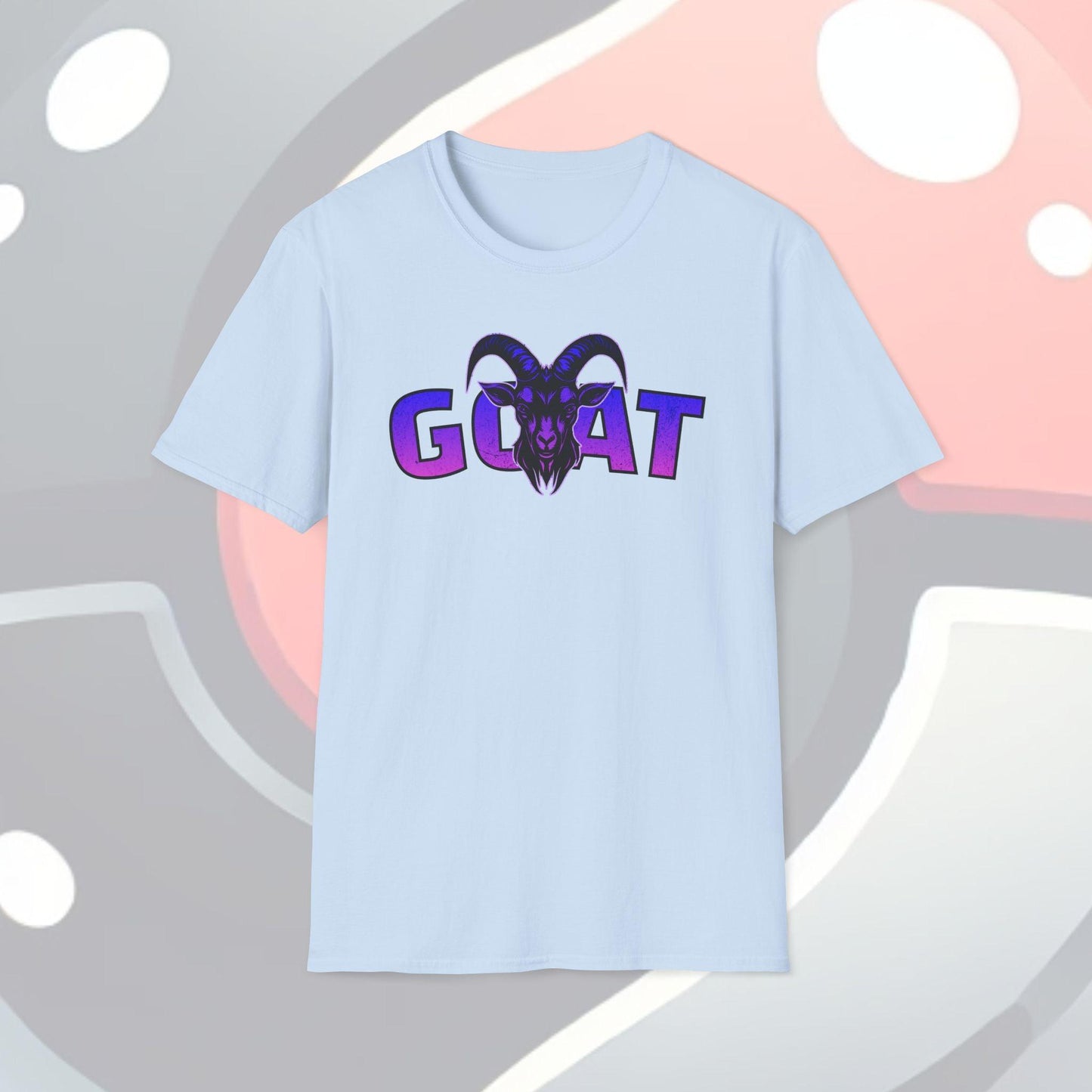 GOAT Purple Text Adults Unisex Tee - Jamie's Trading Cards - JamiesTradingCards