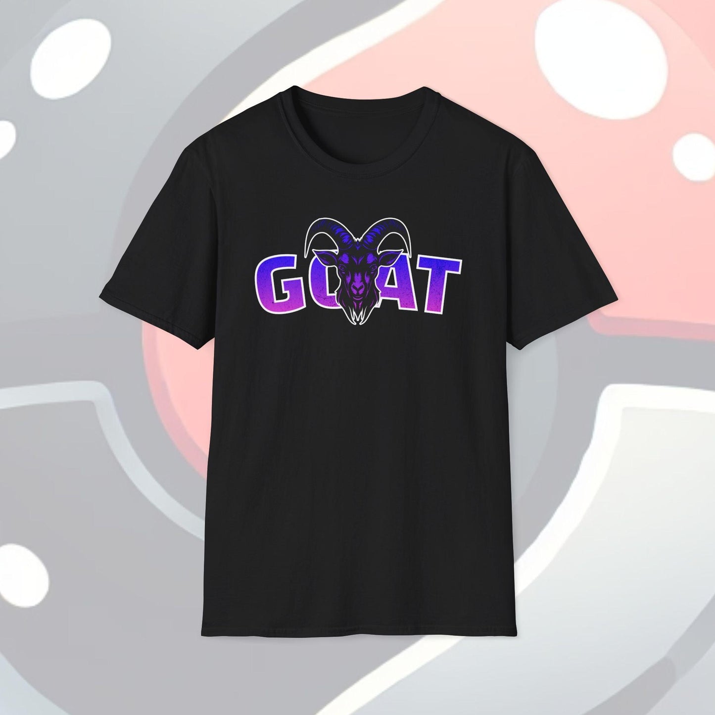 GOAT Purple Text Adults Unisex Tee - Jamie's Trading Cards - JamiesTradingCards