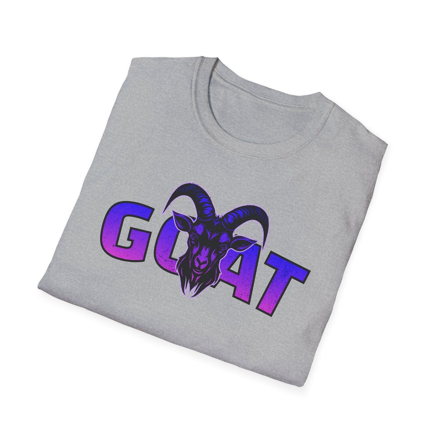 GOAT Purple Text Adults Unisex Tee - Jamie's Trading Cards - JamiesTradingCards