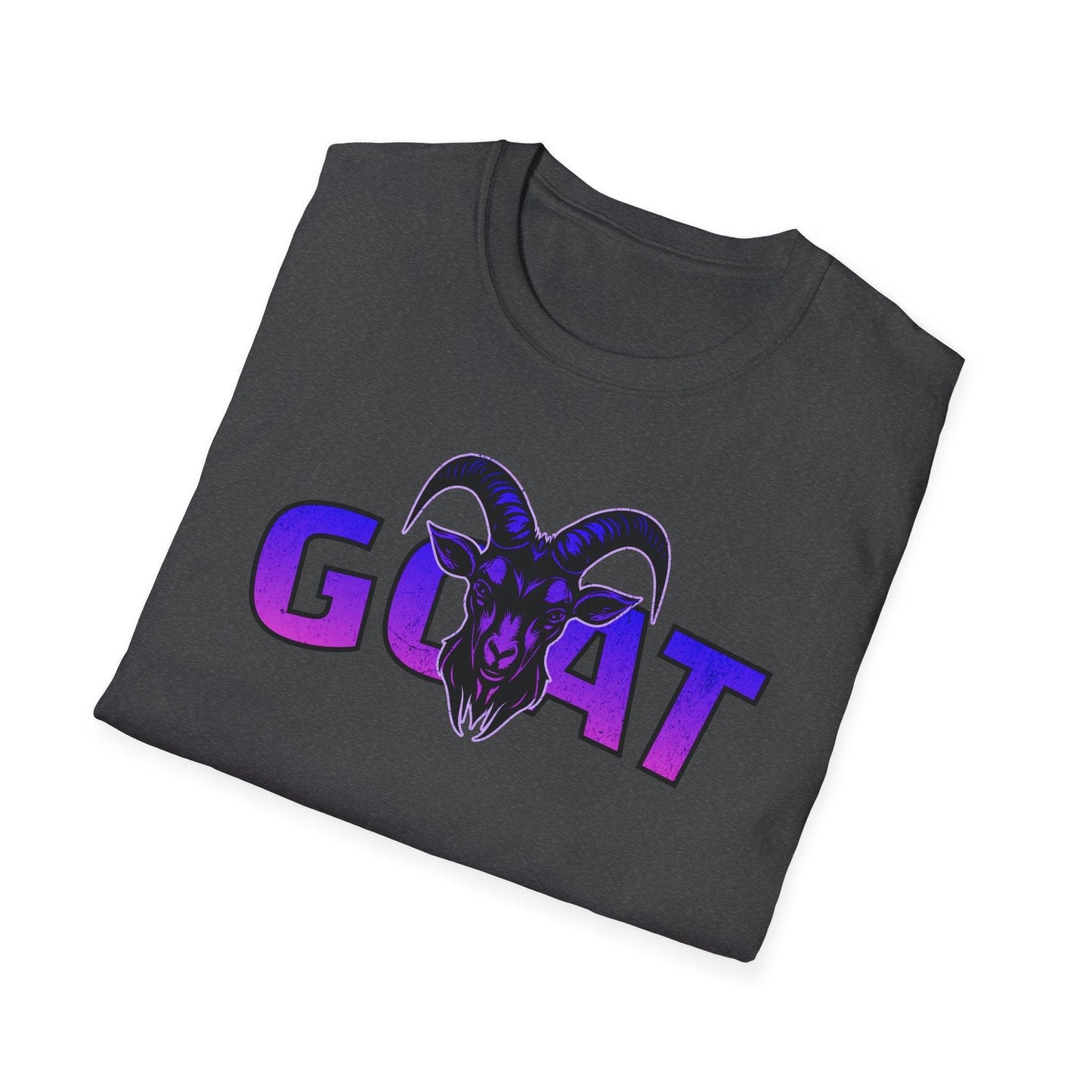 GOAT Purple Text Adults Unisex Tee - Jamie's Trading Cards - JamiesTradingCards