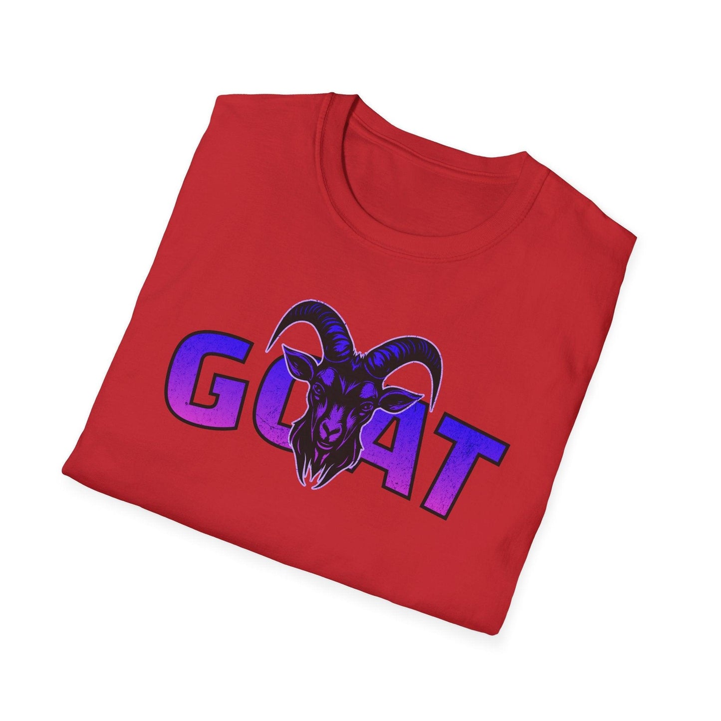 GOAT Purple Text Adults Unisex Tee - Jamie's Trading Cards - JamiesTradingCards
