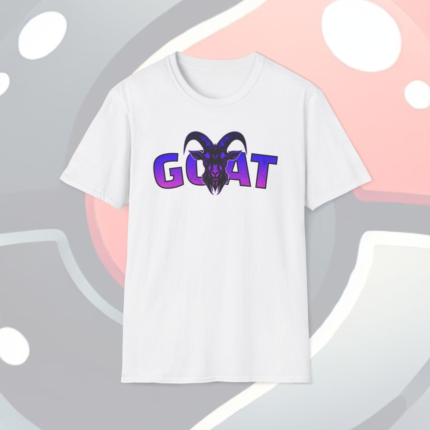 GOAT Purple Text Adults Unisex Tee - Jamie's Trading Cards - JamiesTradingCards