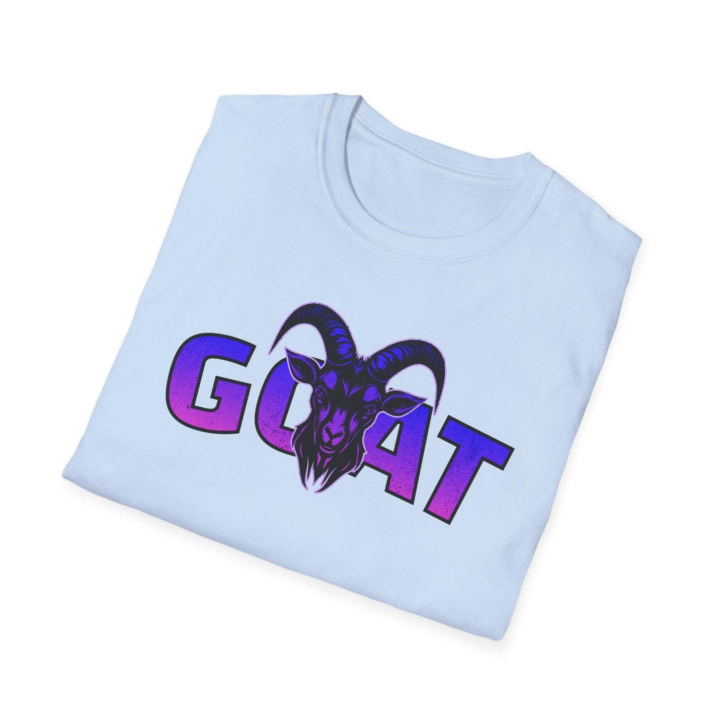 GOAT Purple Text Adults Unisex Tee - Jamie's Trading Cards - JamiesTradingCards