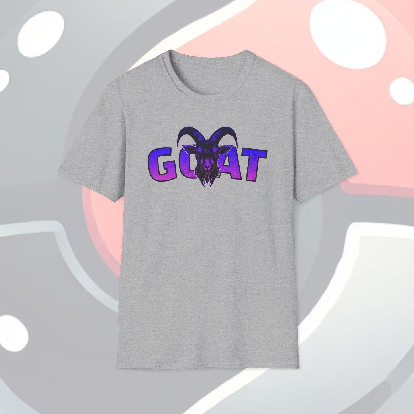 GOAT Purple Text Adults Unisex Tee - Jamie's Trading Cards - JamiesTradingCards