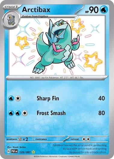 129/091 - Arctibax - Paldean Fates - Pokemon TCG