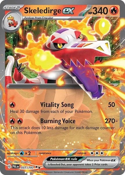 JamiesTradingCards 037/193 - Skeledirge Ex - Paldea Evolved - Pokemon TCG