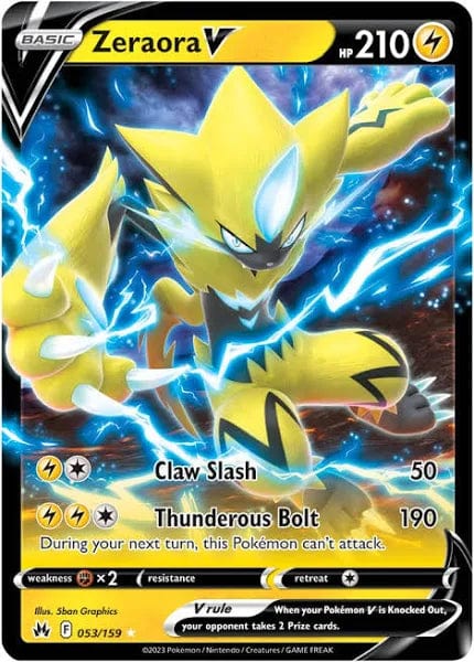 JamiesTradingCards 053/159 - Zeraora V - Crown Zenith - Pokemon TCG