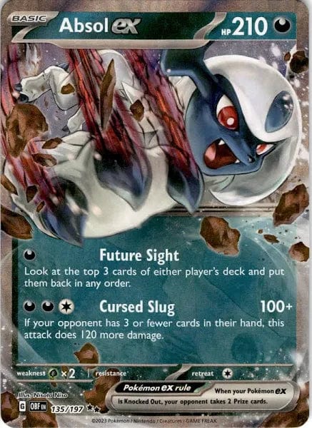 JamiesTradingCards 135/197 - Absol Ex - Obsidian Flames - Pokemon TCG