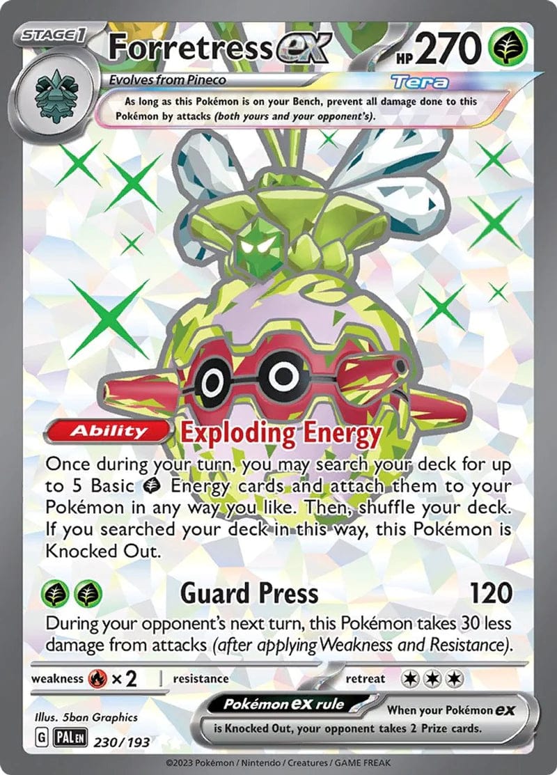 JamiesTradingCards 230/193 - Forretress Ex Full Art - Paldea Evolved - Pokemon TCG