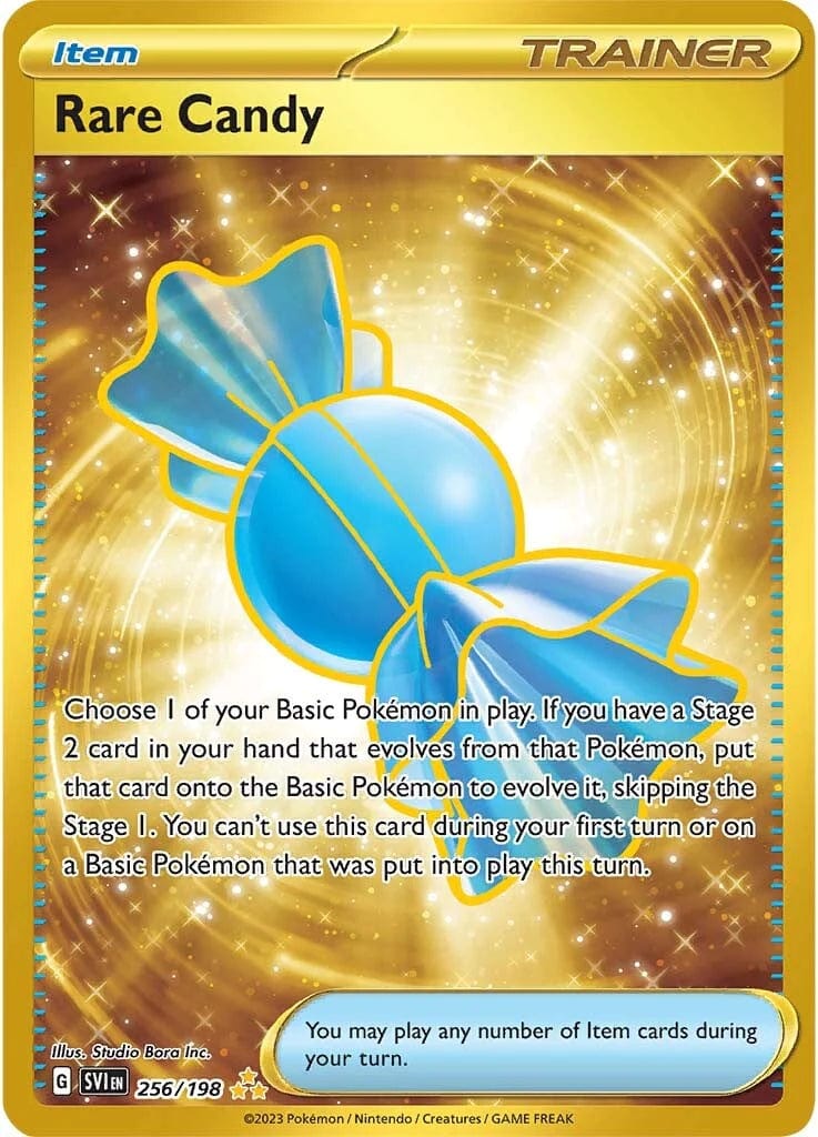 JamiesTradingCards 256/198 - Rare Candy Gold - Scarlet & Violet - Pokemon TCG