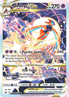 JamiesTradingCards GG46/GG70 - Deoxys Vstar - Crown Zenith - Pokemon TCG Galarian Gallery