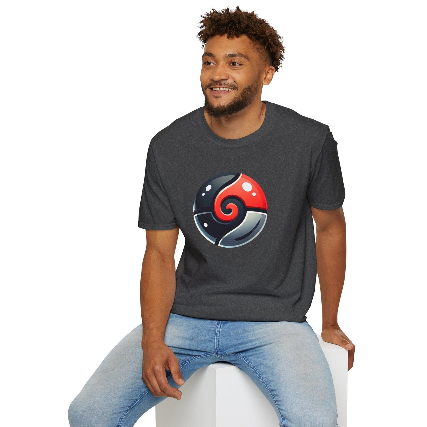 Poké Ball Inspired Adults Unisex Tee - Jamie’s Trading Cards - JamiesTradingCards