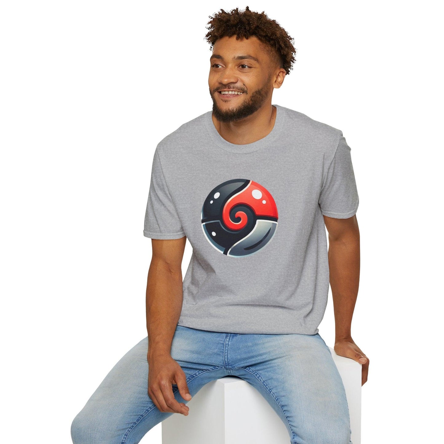 Poké Ball Inspired Adults Unisex Tee - Jamie’s Trading Cards - JamiesTradingCards