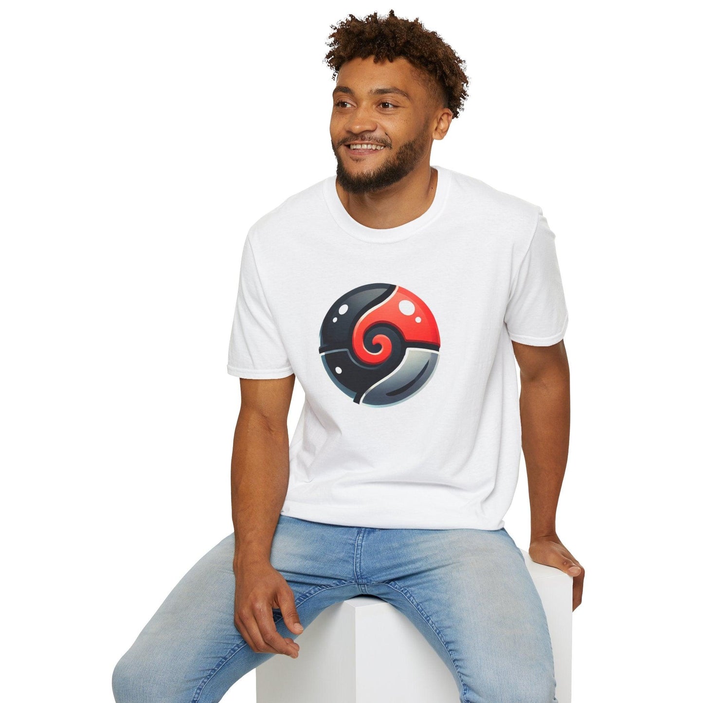 Poké Ball Inspired Adults Unisex Tee - Jamie’s Trading Cards - JamiesTradingCards