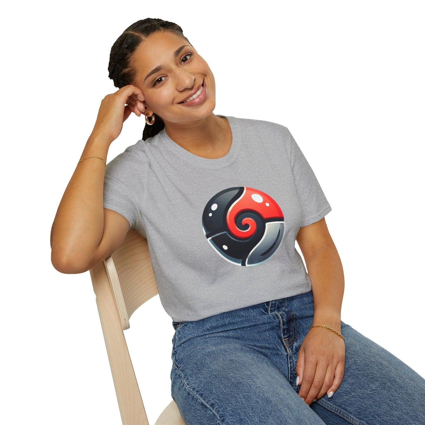 Poké Ball Inspired Adults Unisex Tee - Jamie’s Trading Cards - JamiesTradingCards