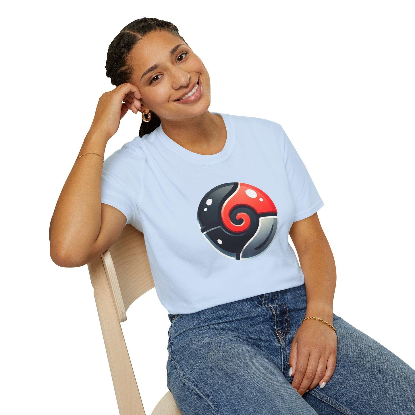 Poké Ball Inspired Adults Unisex Tee - Jamie’s Trading Cards - JamiesTradingCards