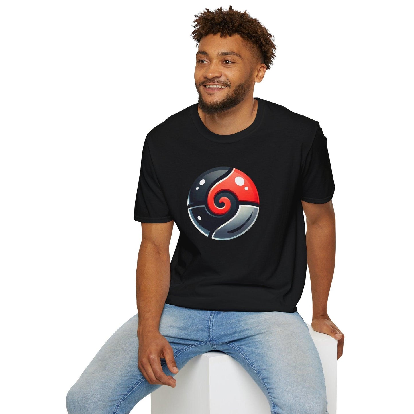 Poké Ball Inspired Adults Unisex Tee - Jamie’s Trading Cards - JamiesTradingCards