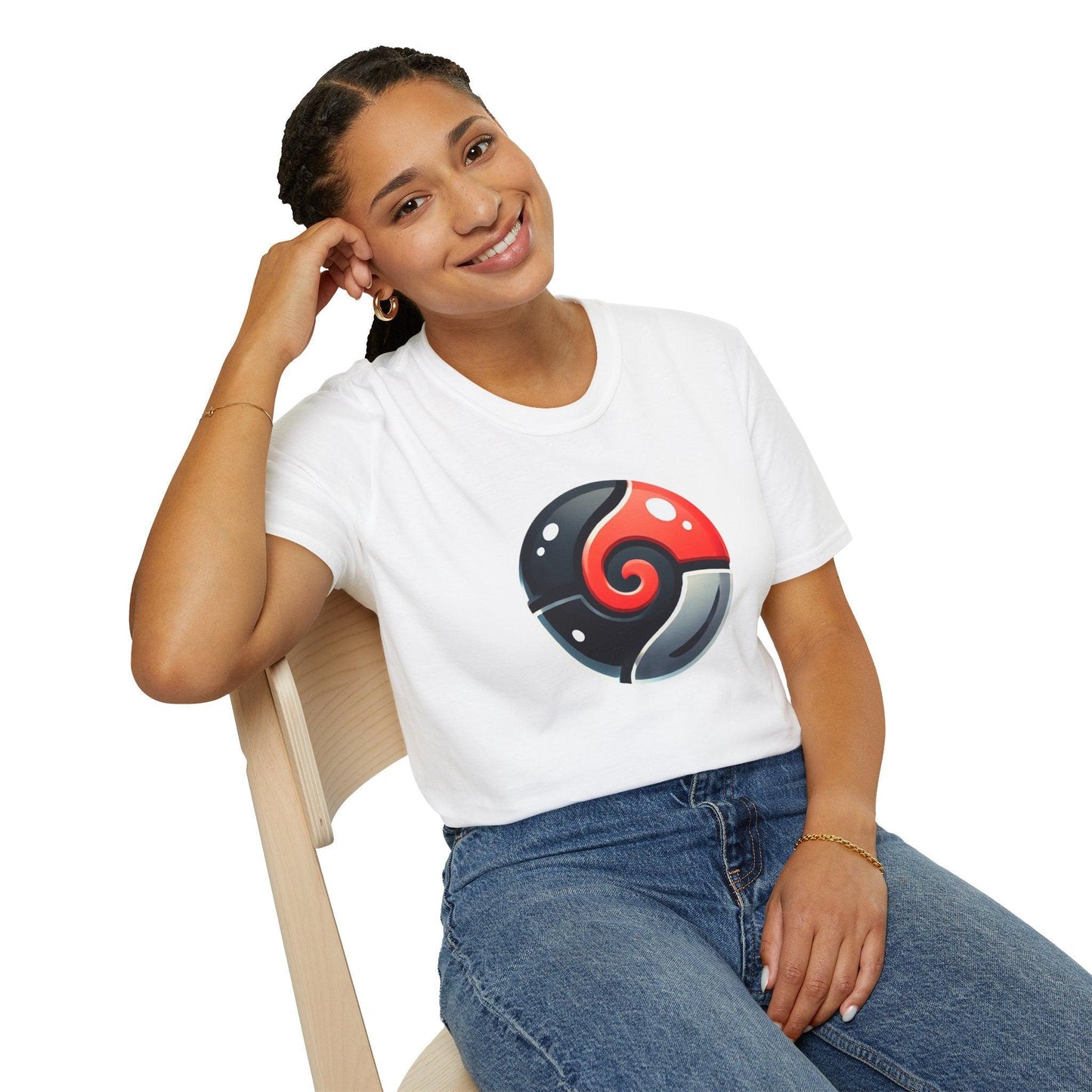 Poké Ball Inspired Adults Unisex Tee - Jamie’s Trading Cards - JamiesTradingCards