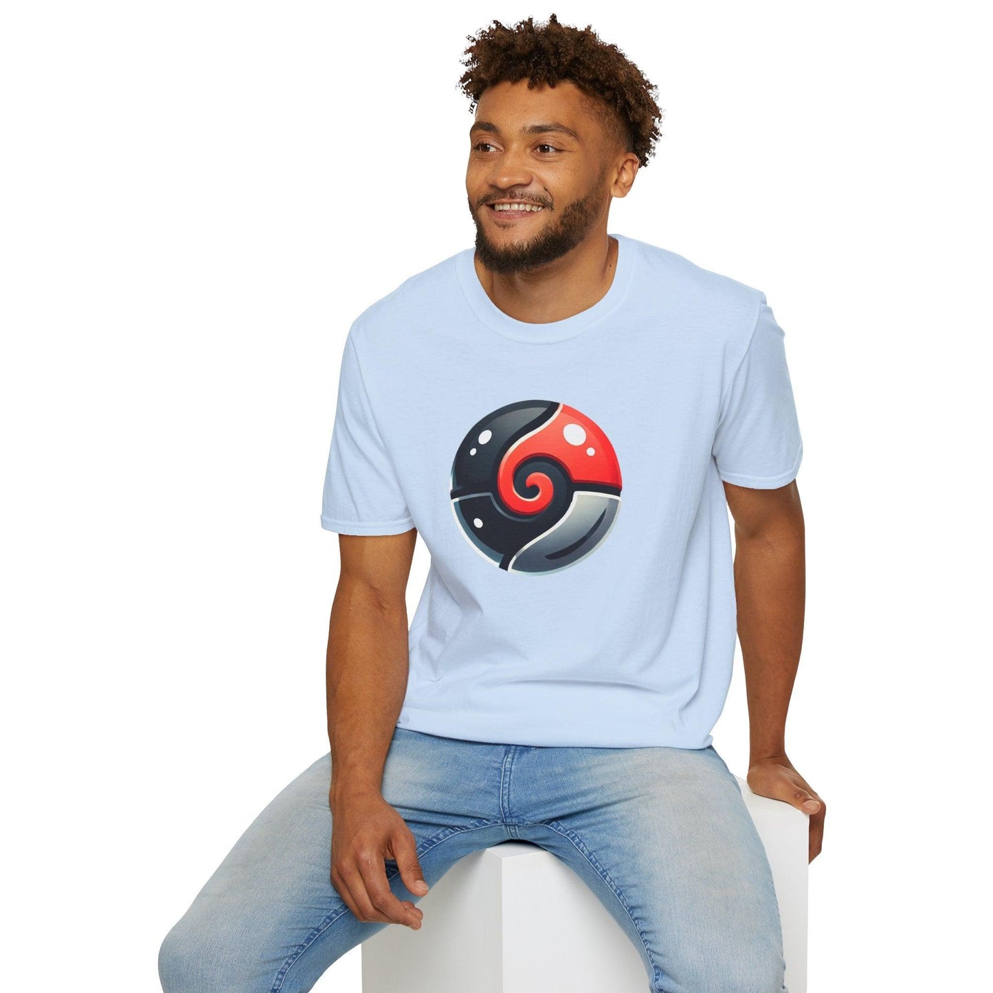 Poké Ball Inspired Adults Unisex Tee - Jamie’s Trading Cards - JamiesTradingCards