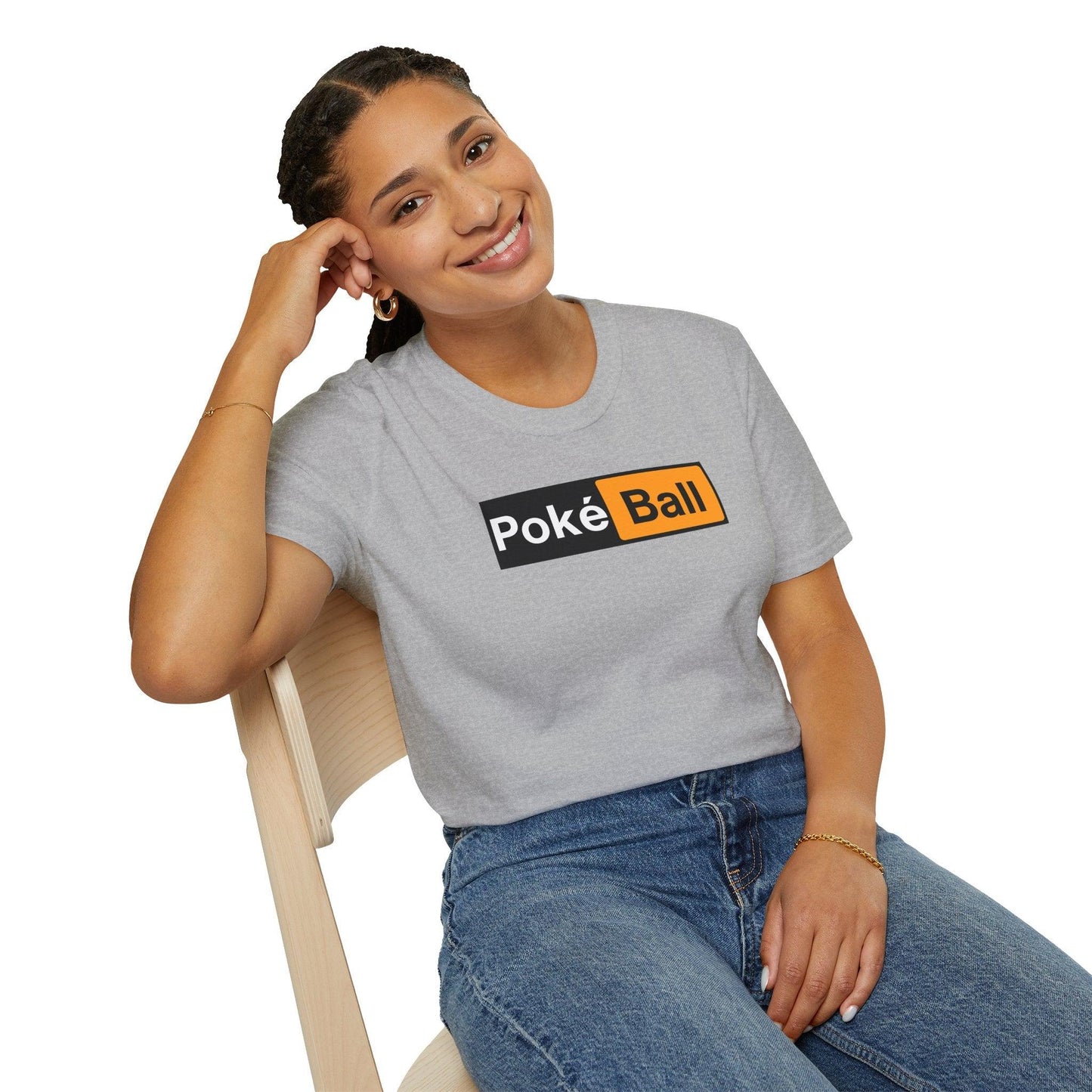 Poké Ball Logo Adult Unisex Tee - Jamie’s Trading Cards - JamiesTradingCards