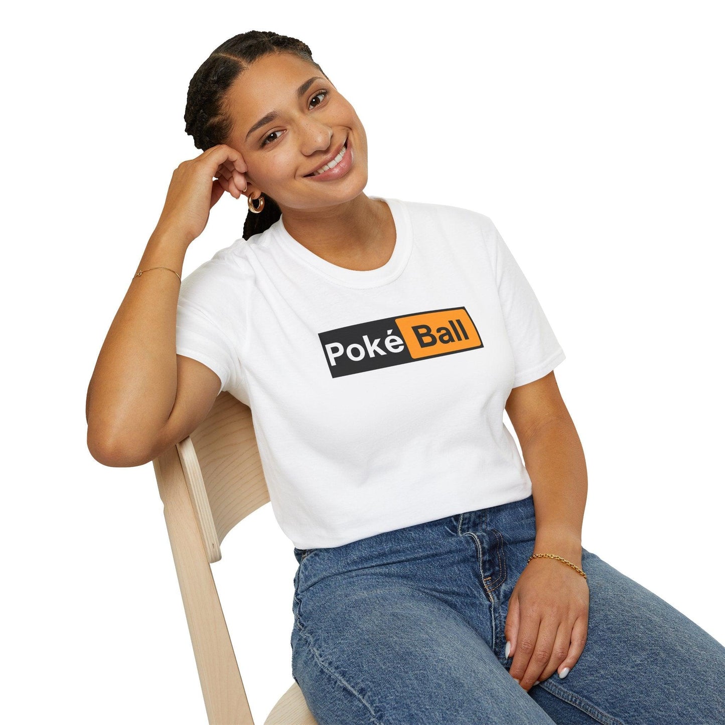 Poké Ball Logo Adult Unisex Tee - Jamie’s Trading Cards - JamiesTradingCards