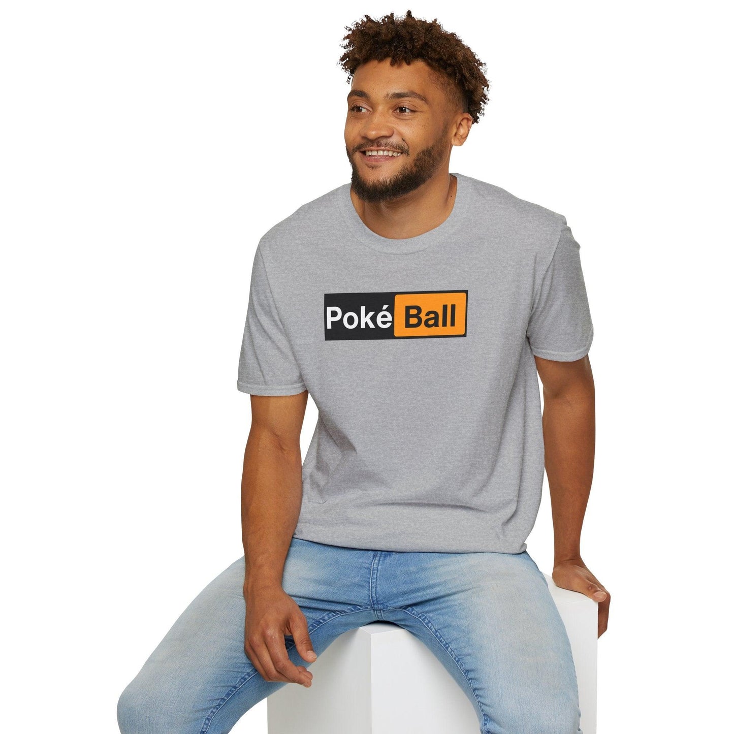 Poké Ball Logo Adult Unisex Tee - Jamie’s Trading Cards - JamiesTradingCards