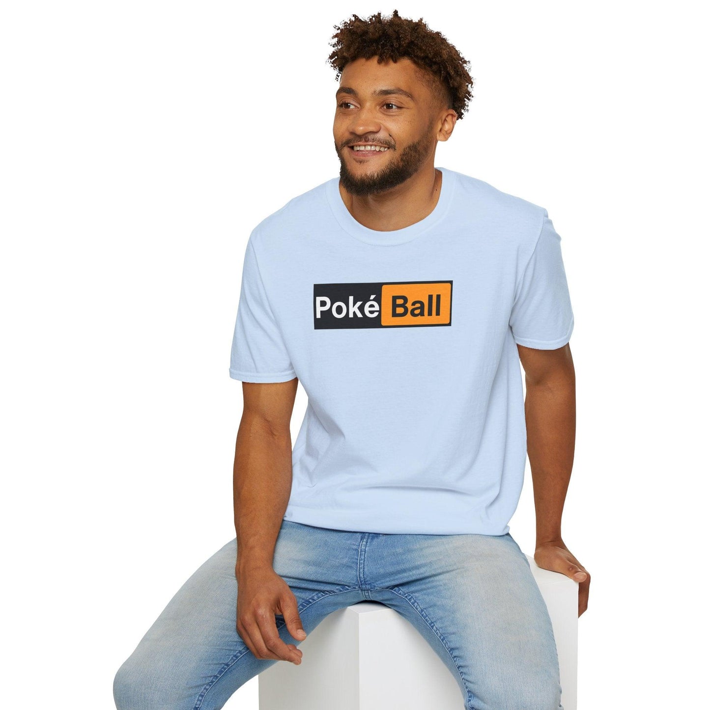 Poké Ball Logo Adult Unisex Tee - Jamie’s Trading Cards - JamiesTradingCards