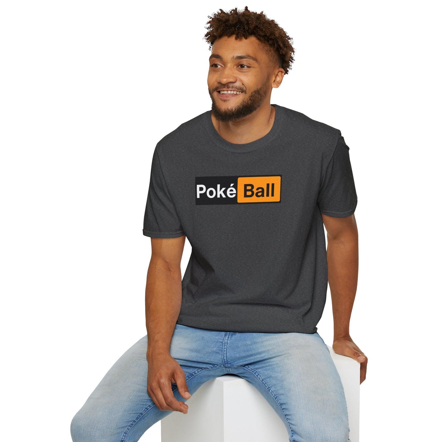 Poké Ball Logo Adult Unisex Tee - Jamie’s Trading Cards - JamiesTradingCards