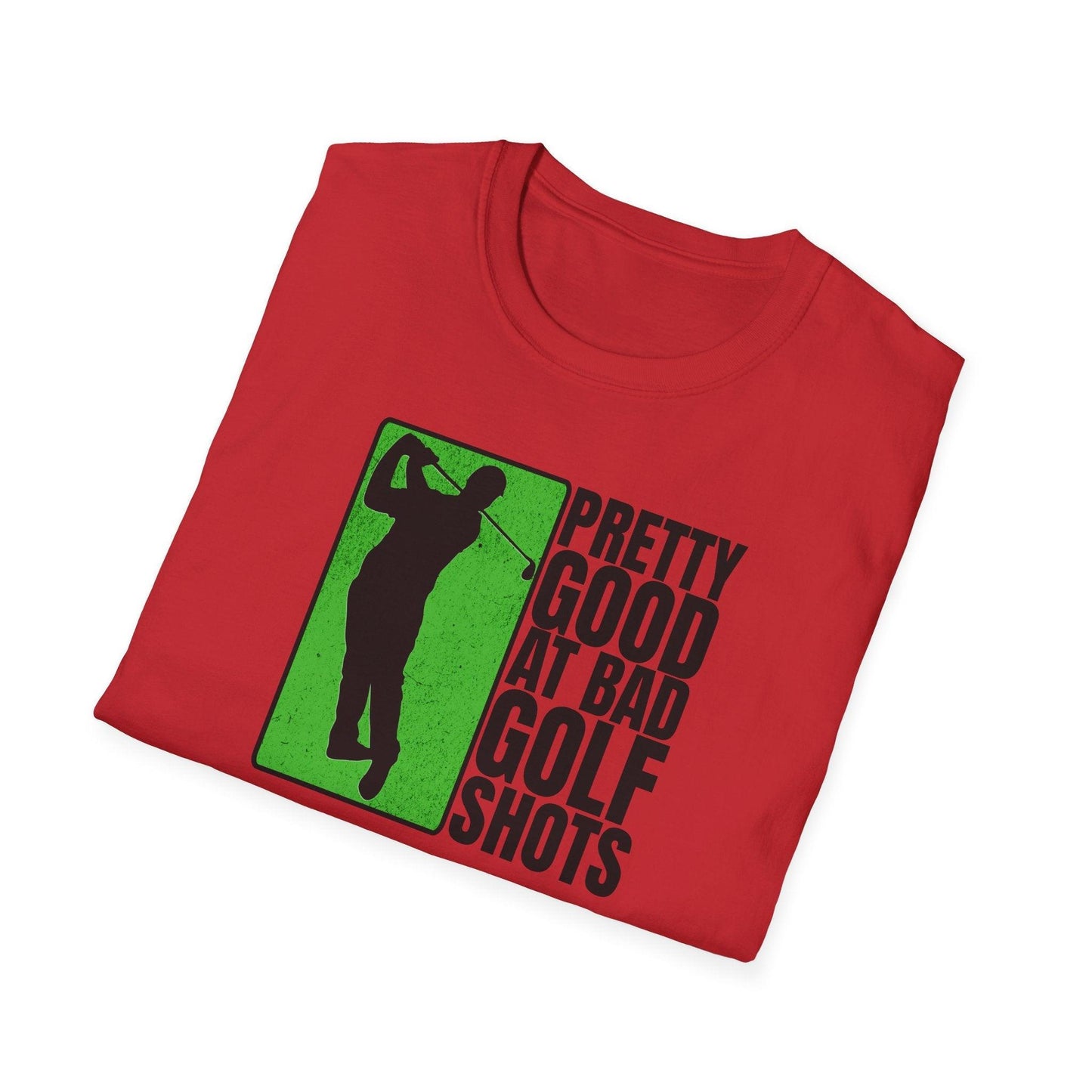 Pretty Good At Bad Golf Shots Adults Unisex Tee - Jamie's Trading Cards - JamiesTradingCards