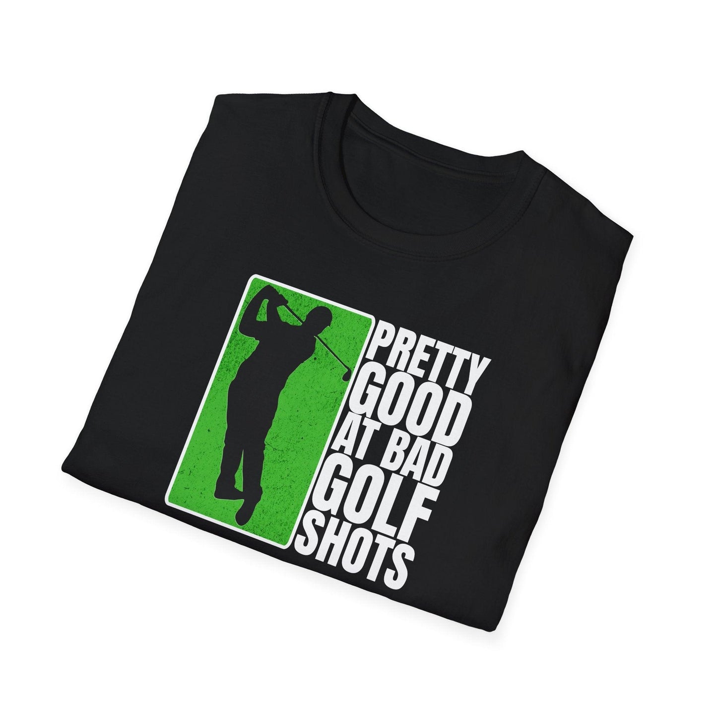 Pretty Good At Bad Golf Shots Adults Unisex Tee - Jamie's Trading Cards - JamiesTradingCards