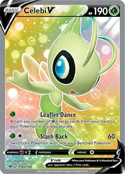 160/198 - Celebi V - Chilling Reign - Pokemon TCG