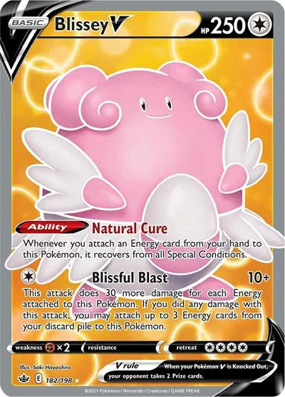 182/198 - Blissey V - Chilling Reign - Pokemon TCG