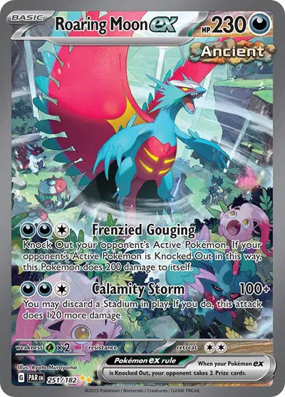 251/182 - Roaring Moon EX - Paradox Rift - Pokemon TCG