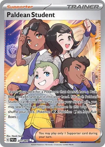231/091 - Paldean Student Trainer - Paldean Fates - Pokemon TCG
