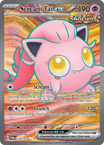 197/167 - Scream Tail EX - Twilight Masquerade - Pokemon TCG
