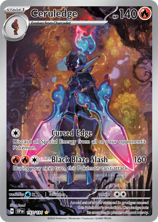 197/191 - Ceruledge Illustration Rare - Surging Sparks - Pokemon TCG