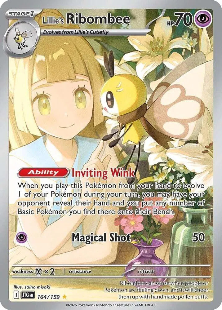 164/159 - Lillie's Ribombee - Journey Together - Pokemon TCG