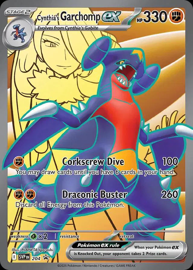 Cynthia's Garchomp 204 Black Star Promo - Scarlet & Violet - Pokemon TCG
