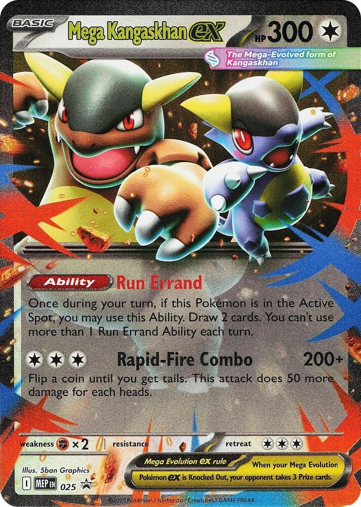 MEP 025 - Mega Kangaskhan Ex Black Star Promo - Pokemon TCG