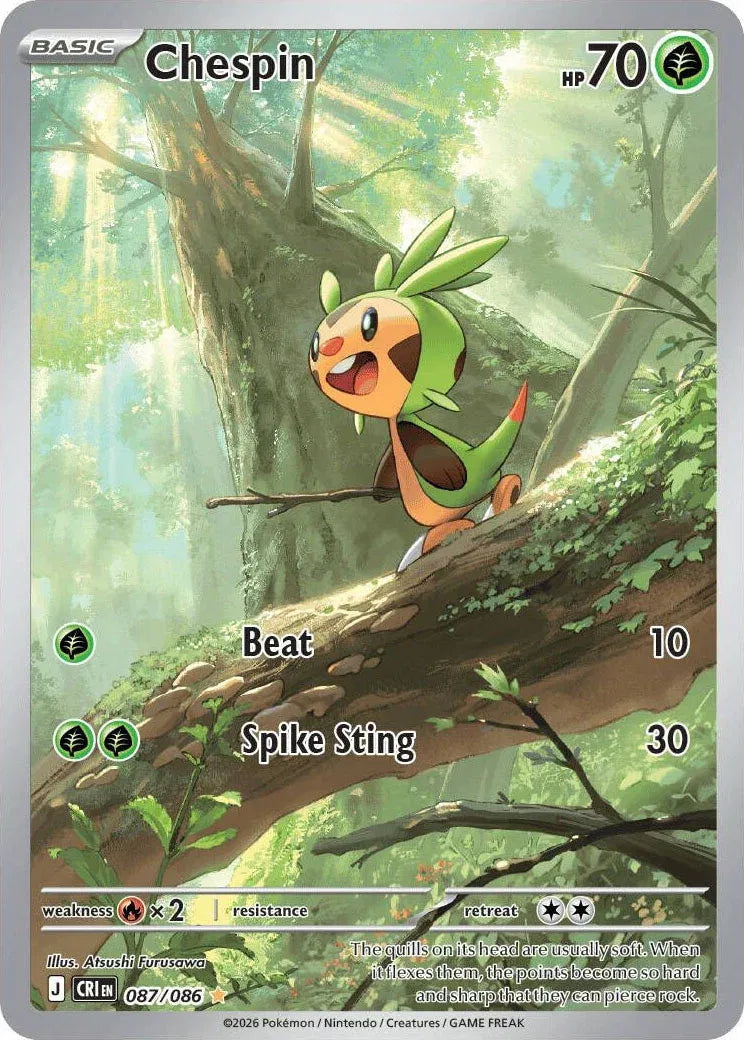 087/086 - Chespin - Chaos Rising - Pokemon TCG