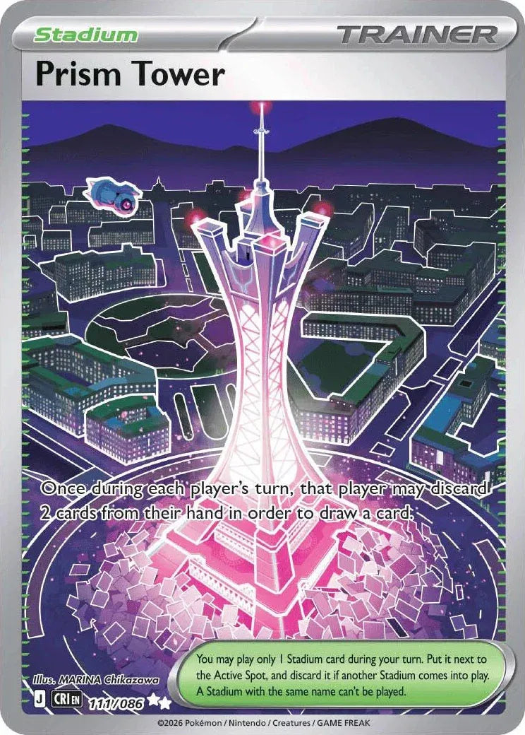 111/086 - Prism Tower - Chaos Rising - Pokemon TCG