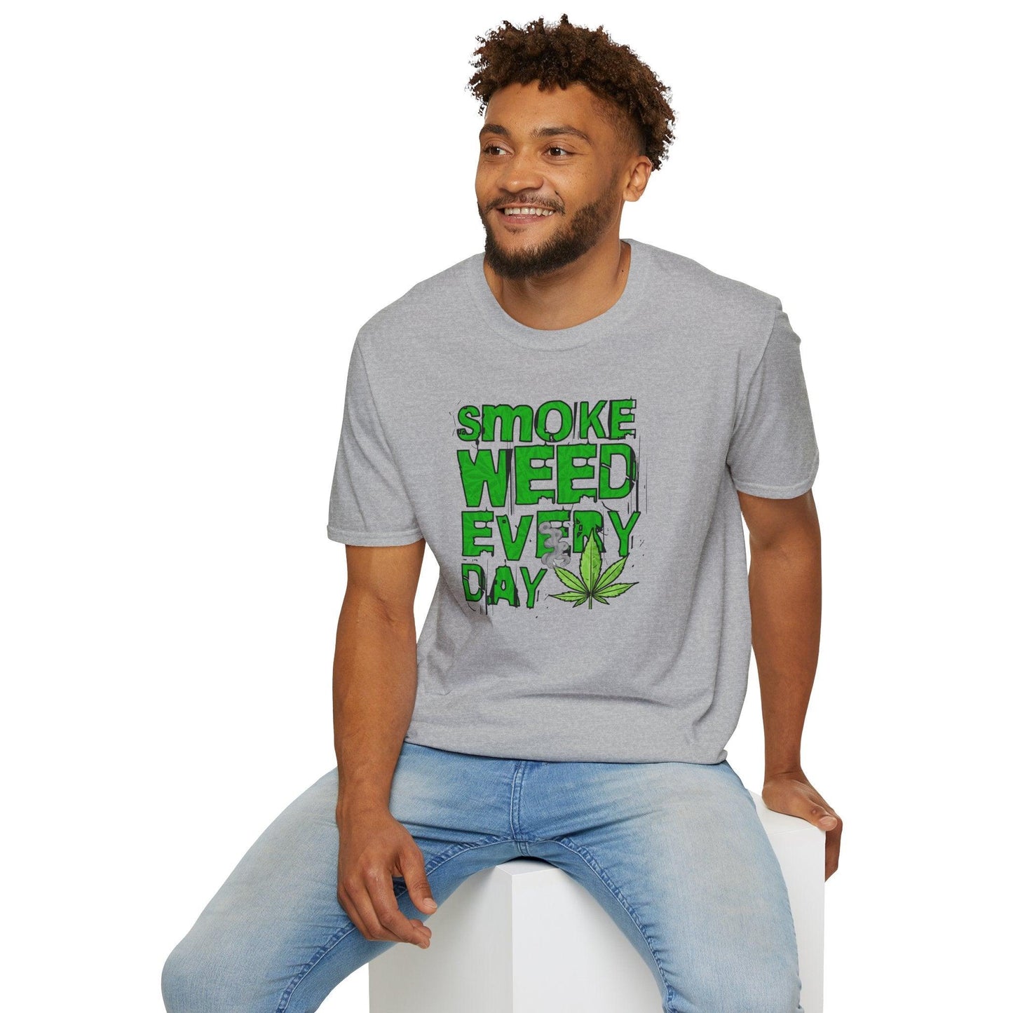 Smoke Weed Everyday Adults Unisex Tee - Jamie's Trading Cards - JamiesTradingCards